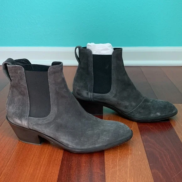 Rag & Bone Gray Suede Dixon Boot Size 38.5